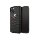 Husa Piele - TPU Ferrari pentru Apple iPhone 11 Pro, Off Track Victory, Neagra FEOVEHCN58BK