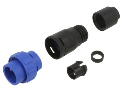 Conector circular 3 pini, IP68 foto
