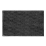 Covor intrare interior / exterior Hamat Blitz 3 D 314, 43 x 76 cm, poliester, negru, dreptunghiular