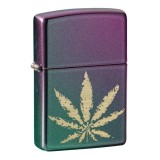Cumpara ieftin Bricheta originala Zippo, Cannabis Design Iridescent Engraved