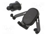 Suport auto BASEUS negru pentru grilă de ventilație 67-86mm