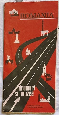 Harta drumuri si muzee romania supliment al revistei indrumatorul cultural foto