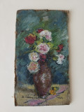 Tablou ulei Elena Dimitriu an 1984 - Flori, Impresionism