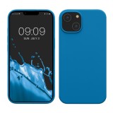 Husa Kwmobile pentru Apple iPhone 14, Albastru, Silicon, KWM000016NI039C, Carcasa