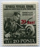 1952 , Lp 307 , Lupta pentru pace , supratipar - MNH.