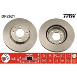 Set discuri frana Volvo 850 (854), 850 Estate (855), 2.0, 2.3 Turbo R, 2.4, T5, 2.4 GLE, punte fata, 280x26, ventilat, TRW