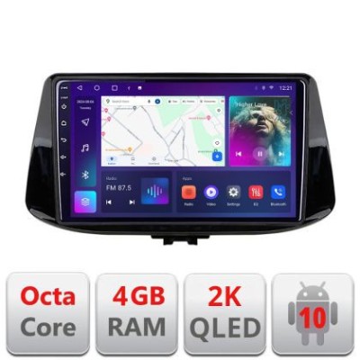 Navigatie Hyundai I30 2017- C-1041 Android Octa Core Ecran 2K QLED GPS 4G 4+32GB 360 KIT-1041+EDT-E409-2K CarStore Technology foto