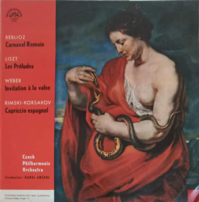 Disc vinil, LP. Carnaval Romain, Les Preludes, Invitation A La Valse, Capriccio Espagnol-Berlioz, Liszt, Weber, foto