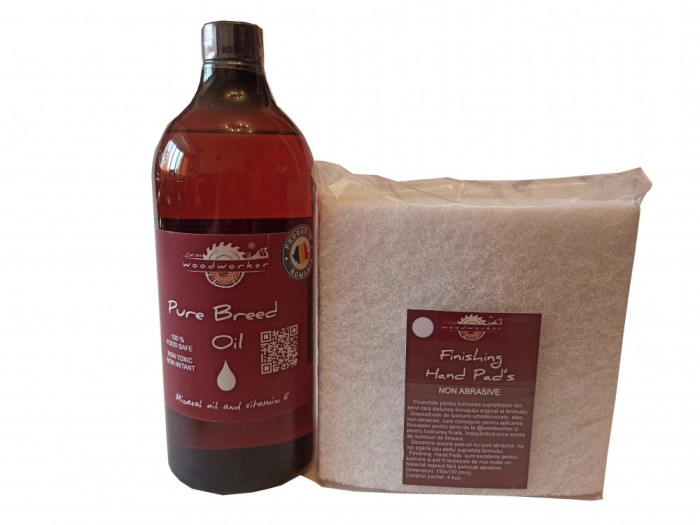 Prep&#039;N&#039;Shine-Pure Breed Oil &amp; Hand Pad&rsquo;s Non Abraziv alb, 1000 ml
