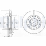 Disc frana Toyota Avensis Motor 2.0 D-4D, 2.0 D-4D, 2.0 D-4D, 2.0 D-4D, 2.0 VVT-i, 2.0 VVT-i, 2.0 VVTi, 295x26mm, 49.3 mm, OE 4351205050