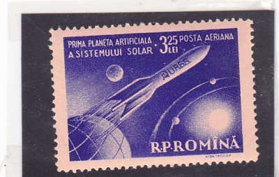 ROMANIA 1959 - PRIMA PLANETA ARTIFICIALA A SISTEMULUI SOLAR, MNH - LP 470 foto