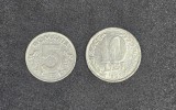 Romania 5 Lei + 10 Lei 1992