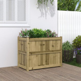 vidaXL Jardinieră de grădină, 90x50x70 cm, lemn de pin impregnat 837473