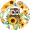 Sticker decorativ, Bufnita, Multicolor, 60 cm, 1281STK-1