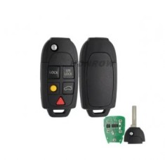 Cheie completa Topautochei&amp;reg; pentru Volvo XC70 XC90 S60 S70 S80 V70, 5 butoane, 433 Mhz ID48 foto