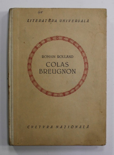 COLAS BREUGNON de ROMAIN ROLLAND , 1923,