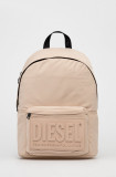 Diesel Rucsac femei, transparent, mare, material neted