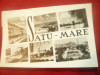 Ilustrata Satu Mare cu 6 vederi ,circulat 1962, Circulata, Fotografie