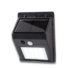 LED Solar de perete si lumina de securitate - negru foto