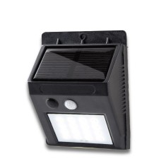 LED Solar de perete si lumina de securitate - negru