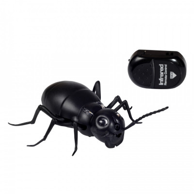 Jucarie interactiva, Furnica Gigantica 12cm , control de la distanta cu telecomanda infrared, culoare negra foto