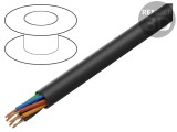 Cablu difuzor 8x13AWG OFC negru neecranat