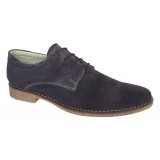 Pantofi barbati casual din piele naturala intoarsa, gri inchis - PAGRIVEL1