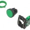 Comutator apăsare verde 22mm 1 poziție stabilă