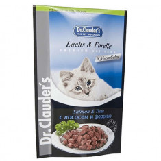 Hrana umeda pentru pisici cu somon si pastrav, Dr. Clauder&#039;s Cat, 100 g