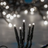 Instalație Lumini LED, 180 Becuri, Cablu Extensibil Verde, Lumini Alb Rece, 12m, Oem