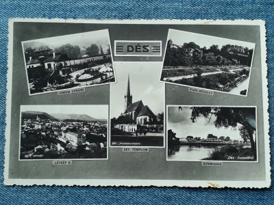 525 - Dej 1944 / Des / carte postala mozaic circulata vedere multipla jud Cluj foto