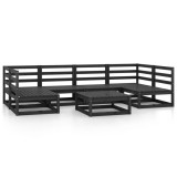vidaXL Set mobilier de grădină, 7 piese, lemn masiv de pin