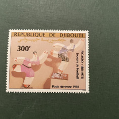 djibouti - picasso serie timbre pictura tablouri nestampilata MNH