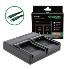 Patona Premium Dual PD Performance incarcator pentru Panasonic CGA-S007E incl. USB-C input/output