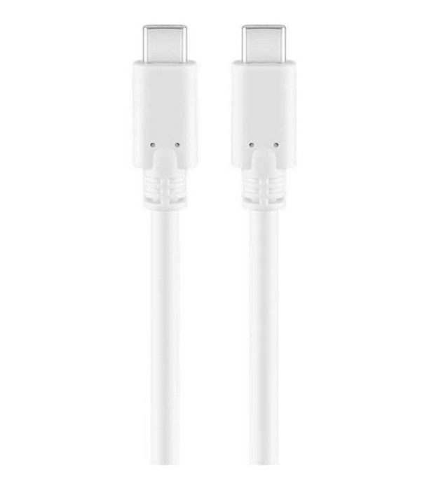 Cablu USB Type C Generatia 1 tata-tata 1m alb GOOBAY