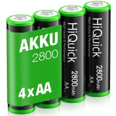Acumulatori AA, 2800 mAh, Ni-Mh, ready to use, 4 buc / set-Hiquick