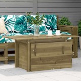 Masa gradina Gossi lemn pin impregnat 100x50x75cm blat reglabil lemn masiv rectangulara rezistenta UV