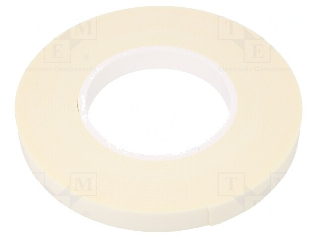 Bandă dublu adezivă albă 15mm x 11m x 1mm