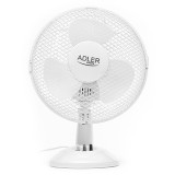 Ventilator de masa Adler cu 2 viteze, oscilatie si diametru 23 cm