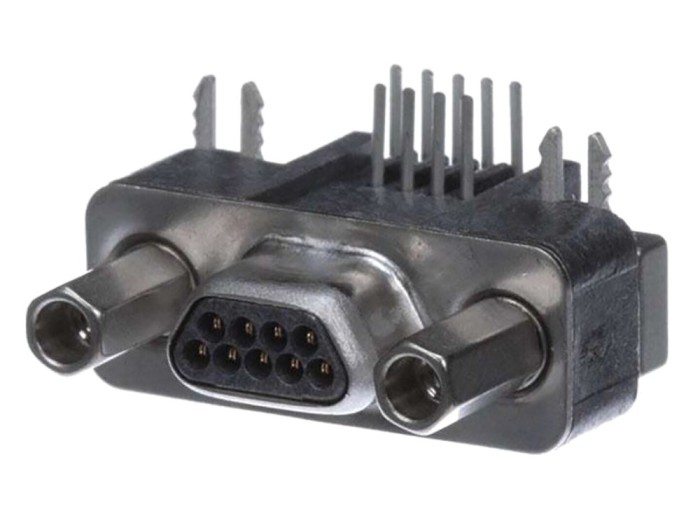 Conector D-Sub tată 9 pini, dreapta