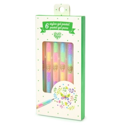 Set fluo roll-gel 6 culori combinate, Djeco foto