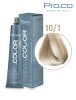 Vopsea de par profesionala PRO.COLOR 100 ml - Pro.Co - 10/1 BLOND EXTRA DESCHIS CENUSIU