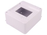 Carcasă Aparatură Modulară IP30 Albă 6 Module ABS