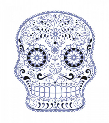 Sticker decorativ, Skull, 78 cm, 216STK-14 foto
