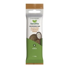 MINI RONDELE DIN OREZ CU GLAZURA CARAMEL SARAT 24GR