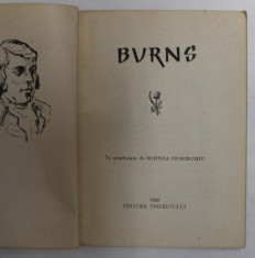 BURNS - CELE MAI FRUMOASE POEZII , in romaneste de MIHNEA GHEORGHIU , 1960