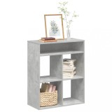 VidaXL Bibliotecă, gri beton, 66x31x80 cm, lemn prelucrat