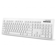 Tastatura waterproof Singapore Esperanza, USB, 103 taste, Alb foto