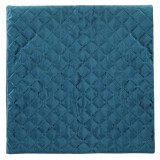 Față de Pernă Dekor Velvet, Albastru, 45x45cm, Model Romburi &icirc;n Relief