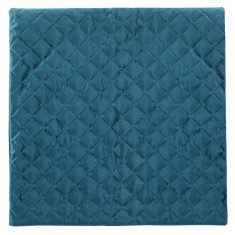 Față de Pernă Dekor Velvet, Albastru, 45x45cm, Model Romburi &icirc;n Relief